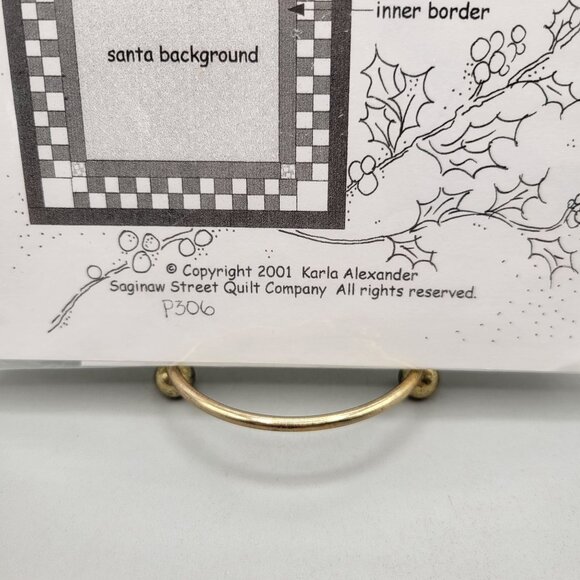 North Star Santa Quilt Pattern Saginaw Street Quilt Company 20 x 20 - Picture 5 of 5